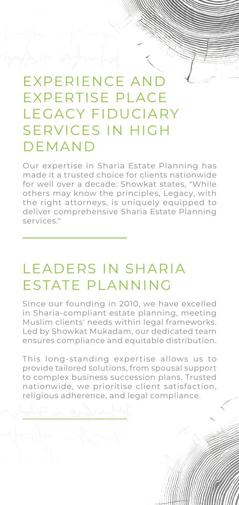 Legacy Fiduciary Services corporate profile, panel 7 of 8