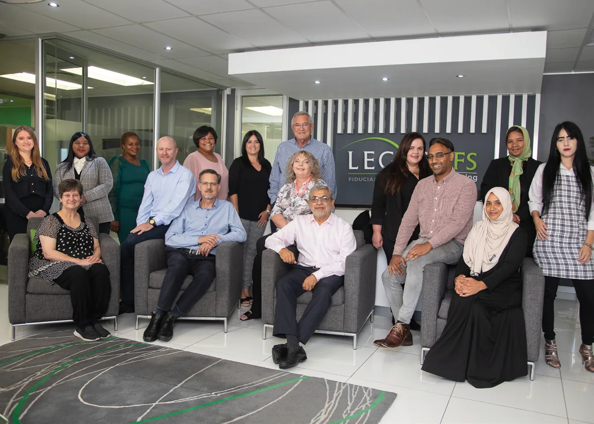 The Legacy Fiduciary Services team at their Cape Town offices